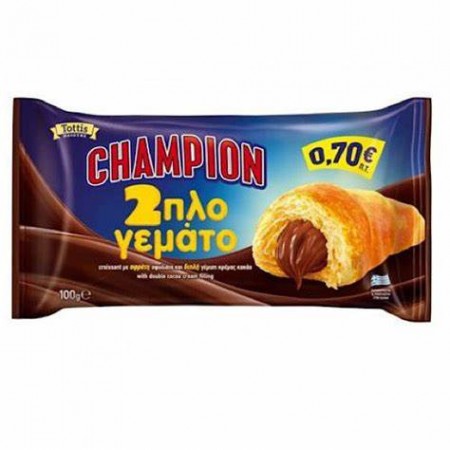 CHAMPION CROISSANT KAKAO ΔΙΠΛΗ ΓΕΜΙΣΗ 100GR