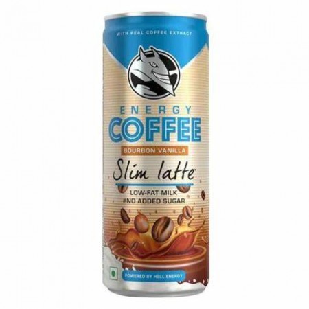 ENERGY DRINK HELL COFFEE BOURBON SLIM LATTE 250ml