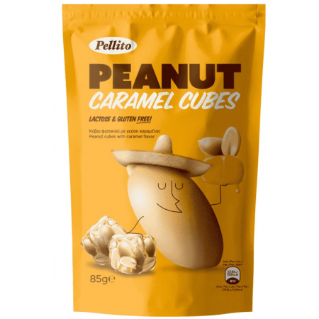 PELLITO PEANUT CARAMEL CUBES 85GR ΠΑΣΤΕΛΙ