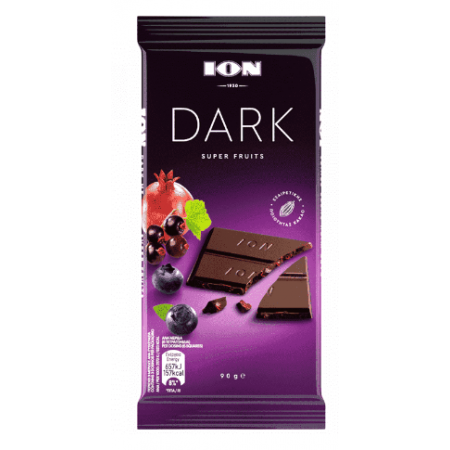 ΣΟΚΟΛΑΤΑ ΙΟΝ DARK SUPER FRUITS 90gr