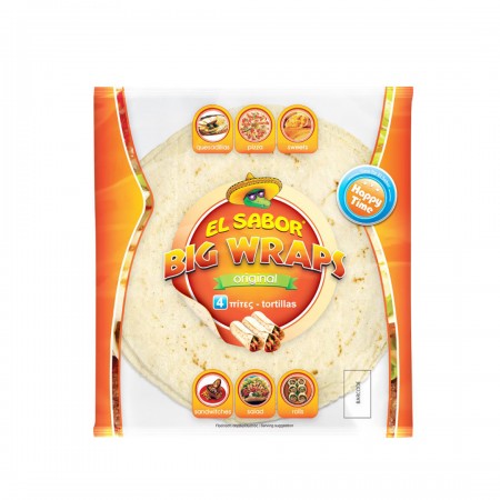 EL SABOR WRAPS BIG HAPPY TIME 25CM 245gr