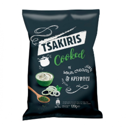 TSAKIRIS SOUR CREAM & ONION 120gr